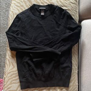 H&M Classic Black Crewneck Sweater